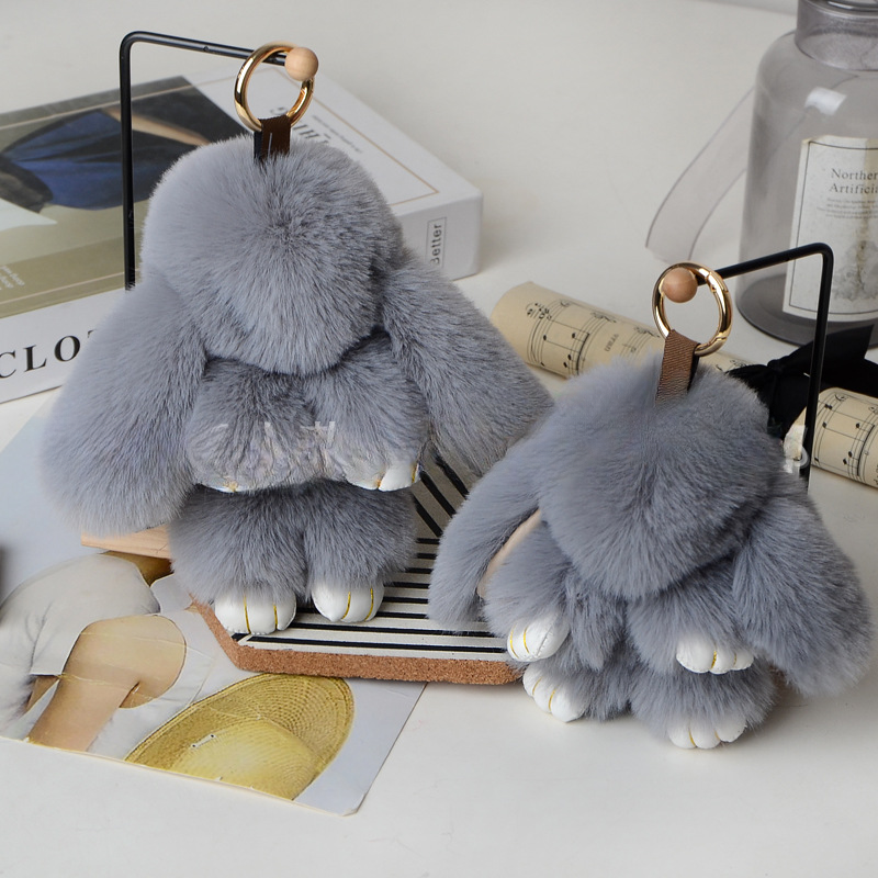 Wholesale Dead Rabbit Rex Rabbit Fur Keychain